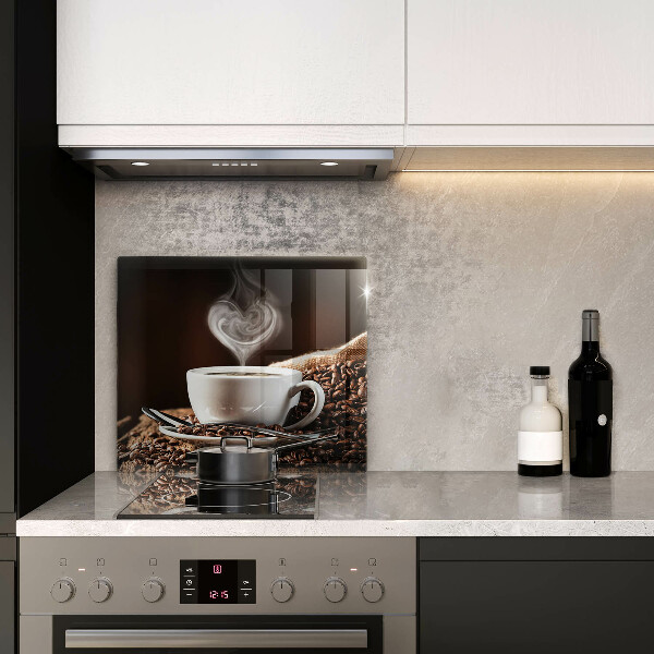 Krájecí prkénko skleněné Káva a šálek