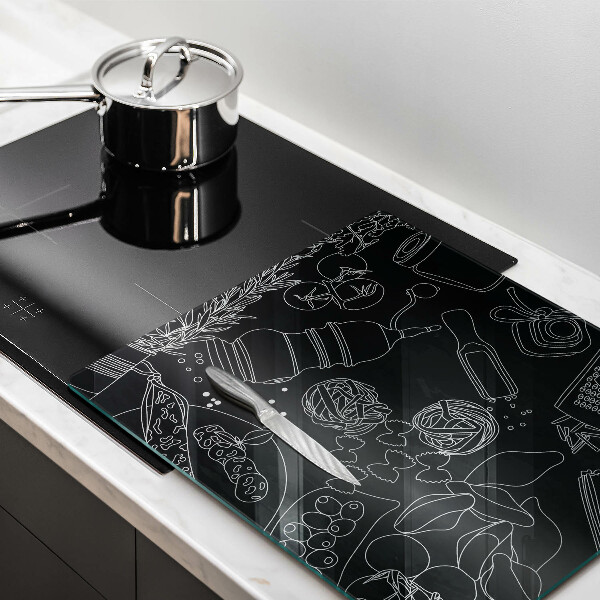 Skleněná krájecí deska Kuchyňské doplňky