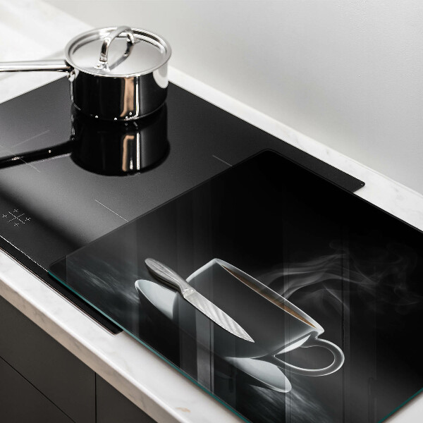 Skleněná deska do kuchyně Horký šálek kávy