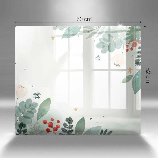 Skleněná krájecí deska Akvarel listy