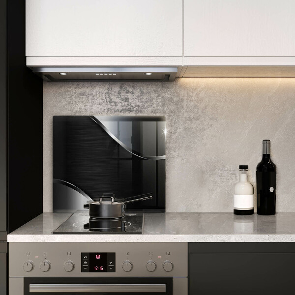 Skleněná krájecí deska Kovová abstrakce