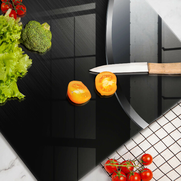 Skleněná krájecí deska Kovová abstrakce