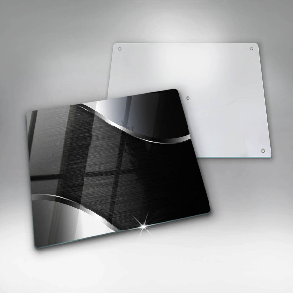 Skleněná krájecí deska Kovová abstrakce