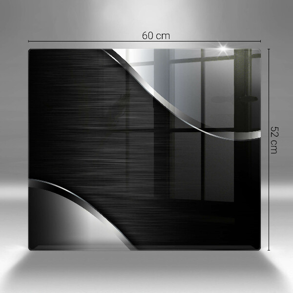 Skleněná krájecí deska Kovová abstrakce