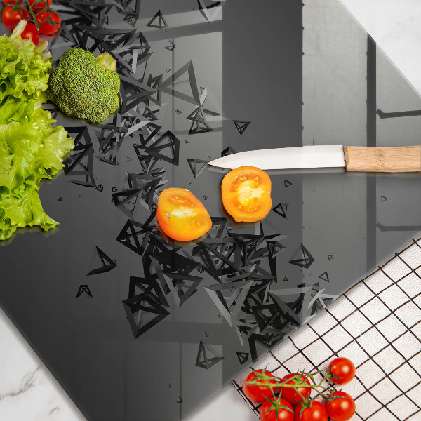 Skleněná krájecí deska Abstraktní 3d tvary