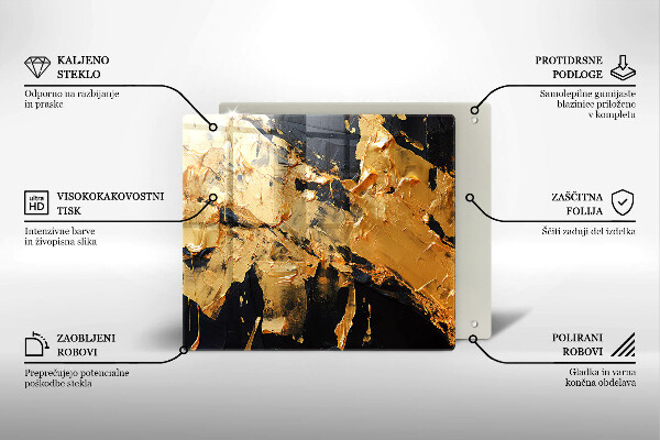 Skleněná deska do kuchyně Elegantní barva textury