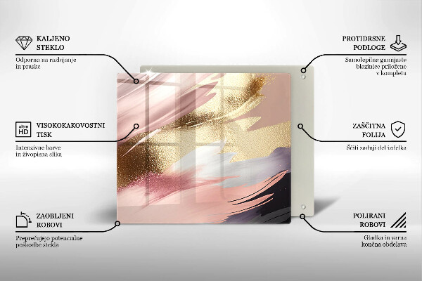 Skleněná deska do kuchyně Pastelové skvrny