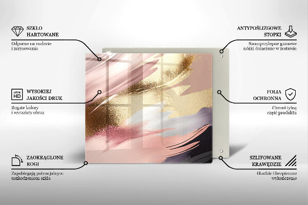 Skleněná deska do kuchyně Pastelové skvrny