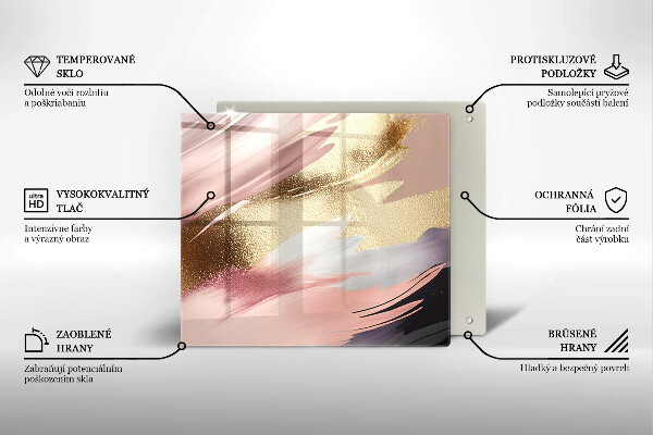 Skleněná deska do kuchyně Pastelové skvrny