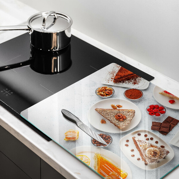 Skleněná deska do kuchyně Sladkost dortu