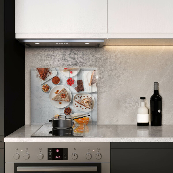 Skleněná deska do kuchyně Sladkost dortu