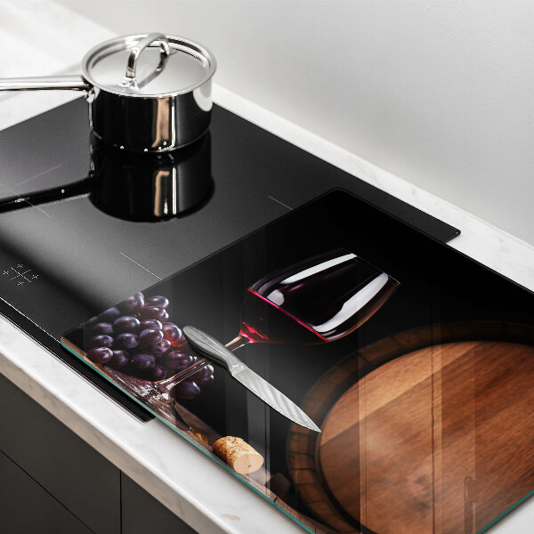 Skleněná deska do kuchyně Sudová sklenice na víno