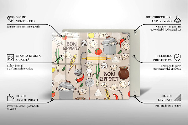 Skleněná deska do kuchyně Ilustrace kuchyně