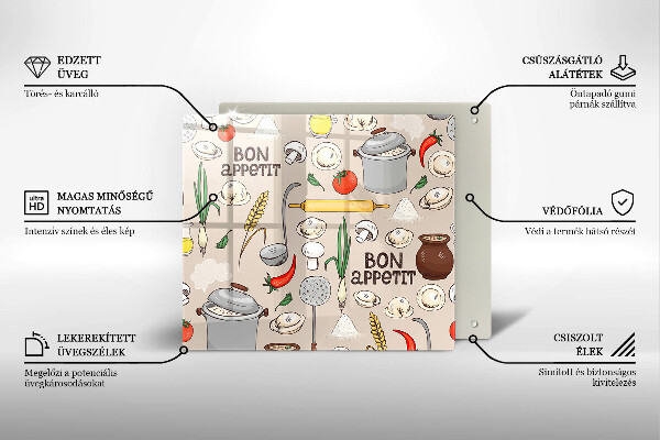 Skleněná deska do kuchyně Ilustrace kuchyně