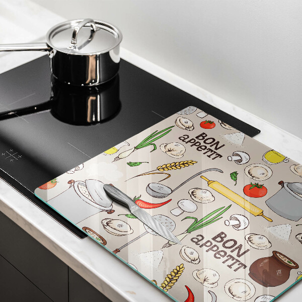 Skleněná deska do kuchyně Ilustrace kuchyně