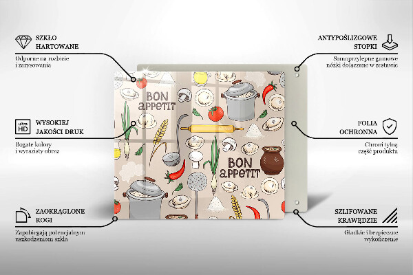 Skleněná deska do kuchyně Ilustrace kuchyně