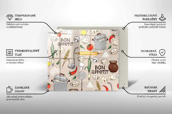 Skleněná deska do kuchyně Ilustrace kuchyně