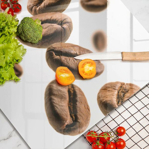 Skleněná deska do kuchyně Kávová zrna