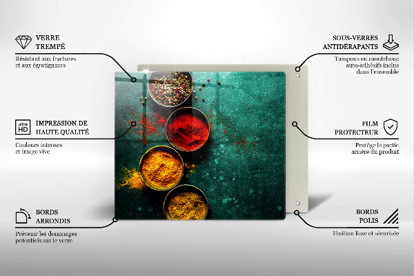 Skleněná deska do kuchyně Orientální koření