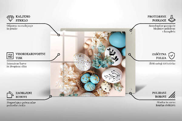 Skleněná deska do kuchyně Velikonoční dekorace