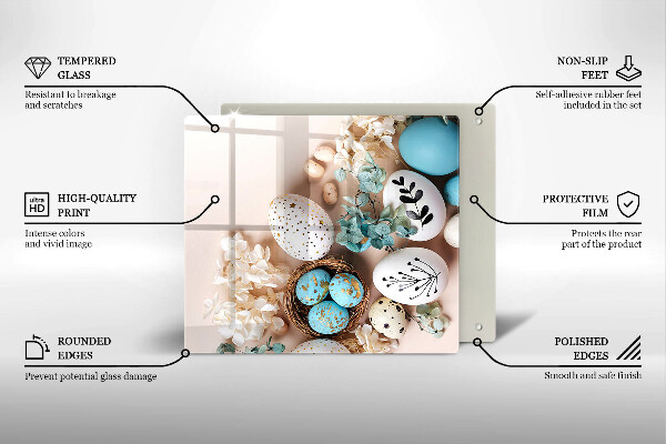 Skleněná deska do kuchyně Velikonoční dekorace