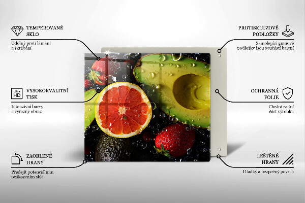 Skleněná deska do kuchyně Ovoce a zelenina