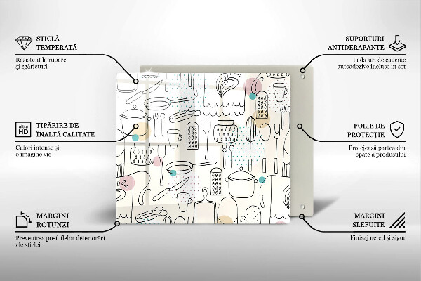 Skleněná deska do kuchyně Kuchyňské doplňky