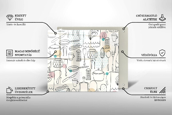 Skleněná deska do kuchyně Kuchyňské doplňky