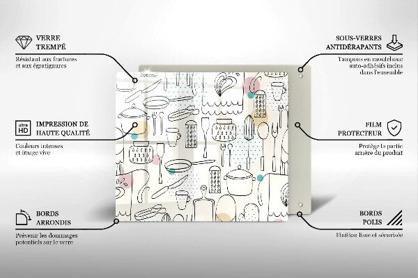 Skleněná deska do kuchyně Kuchyňské doplňky