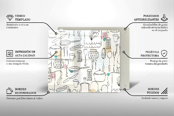 Skleněná deska do kuchyně Kuchyňské doplňky