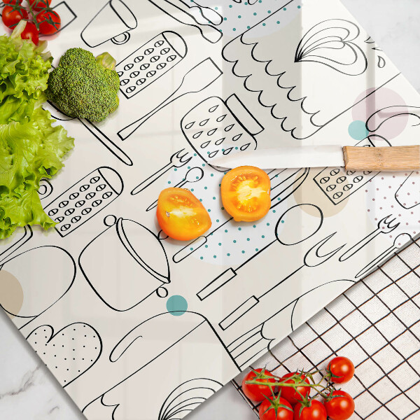 Skleněná deska do kuchyně Kuchyňské doplňky