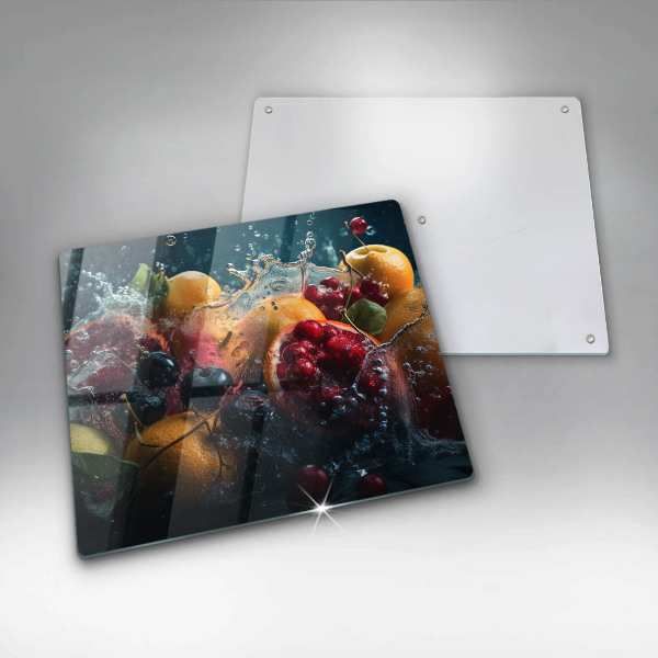 Skleněná deska do kuchyně Ovoce ve vodě