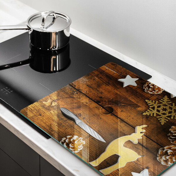 Skleněná deska do kuchyně Vánoční dekorace