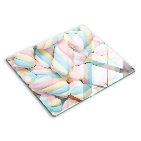 Skleněná deska do kuchyně Barevné marshmallows