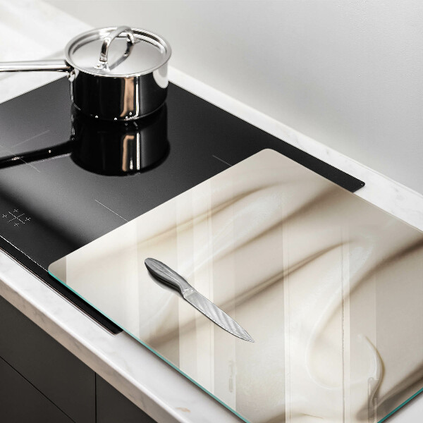 Skleněná deska do kuchyně Smetanová zmrzlina