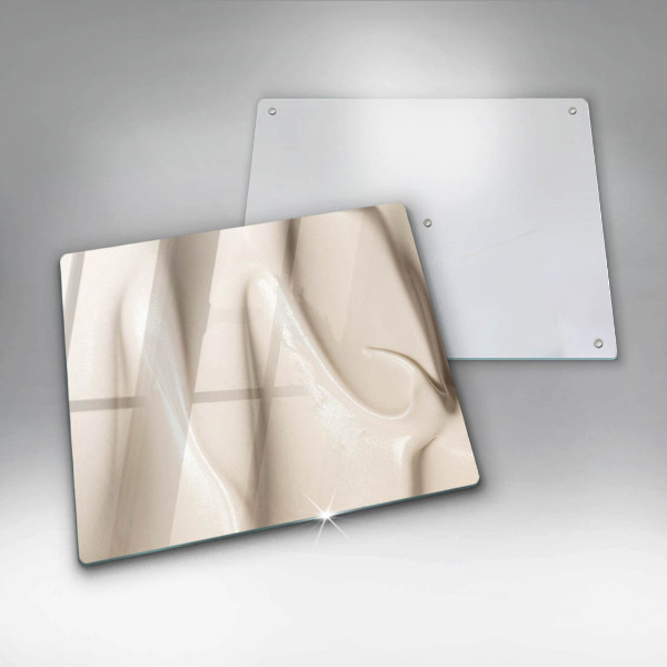 Skleněná deska do kuchyně Smetanová zmrzlina