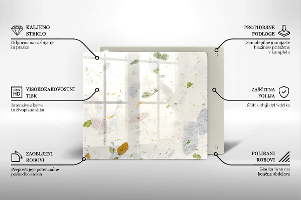 Skleněná deska do kuchyně Padající listy