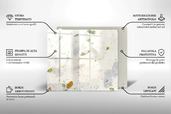 Skleněná deska do kuchyně Padající listy