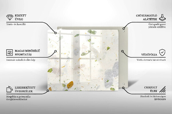 Skleněná deska do kuchyně Padající listy