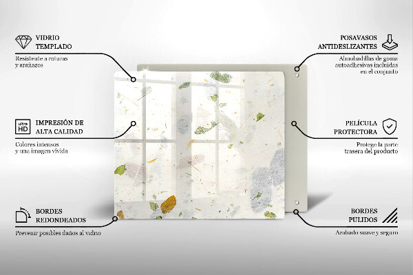 Skleněná deska do kuchyně Padající listy