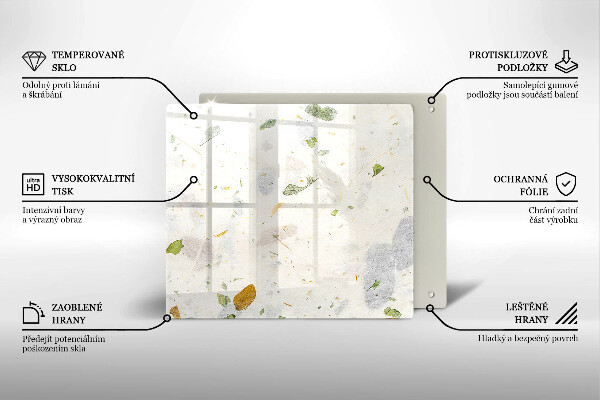 Skleněná deska do kuchyně Padající listy