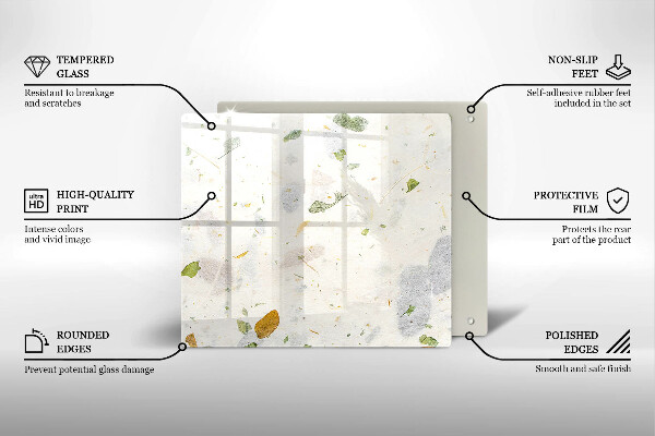 Skleněná deska do kuchyně Padající listy