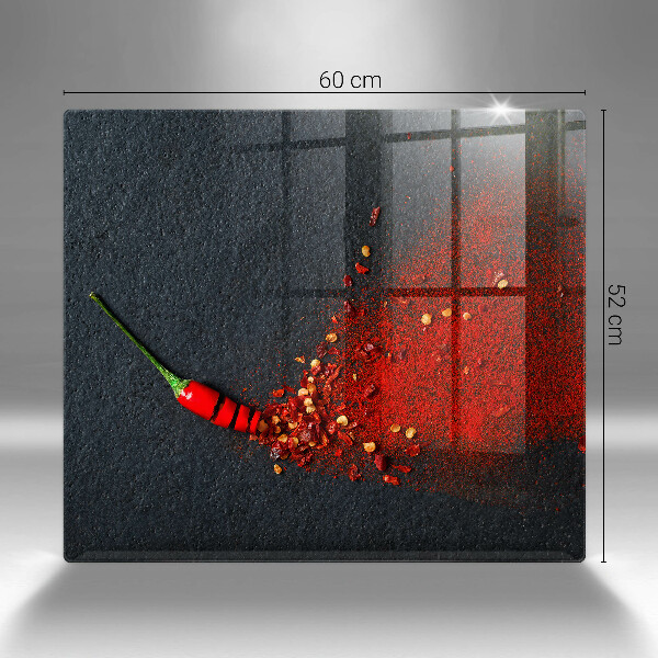 Krájecí prkénko skleněné Čili paprička