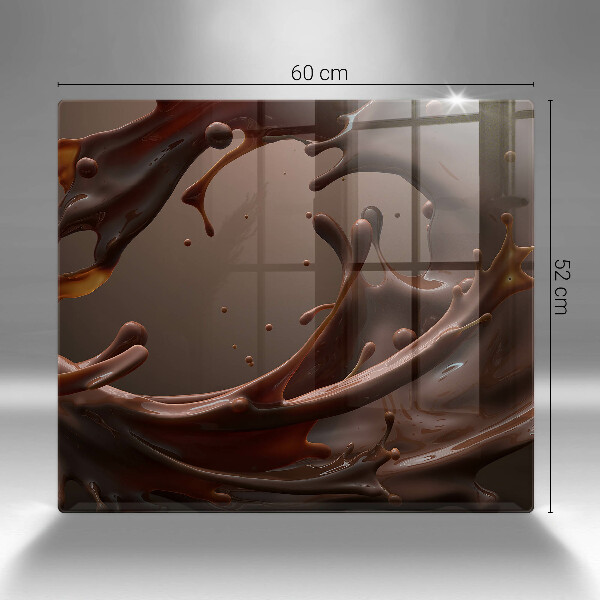 Krájecí prkénko skleněné Tekutá čokoláda