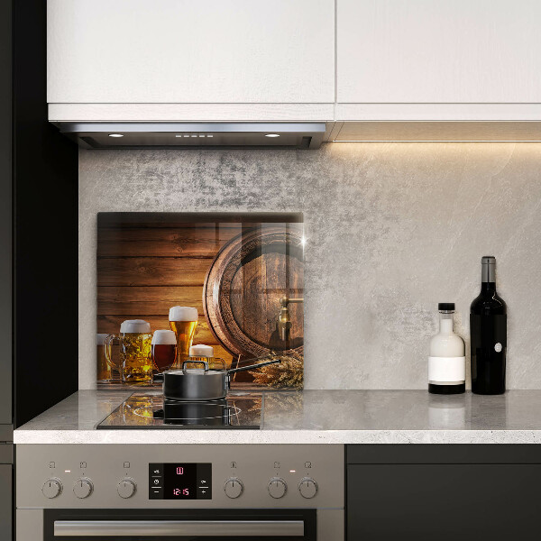 Skleněná deska do kuchyně Sud piva