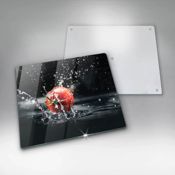 Skleněná deska do kuchyně Rajče ve vodě