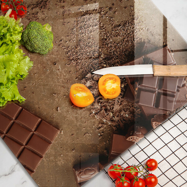 Skleněná deska do kuchyně Čokoládové sladkosti