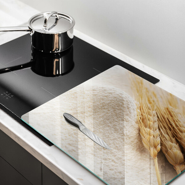 Skleněná deska do kuchyně Mouka a obilné klasy