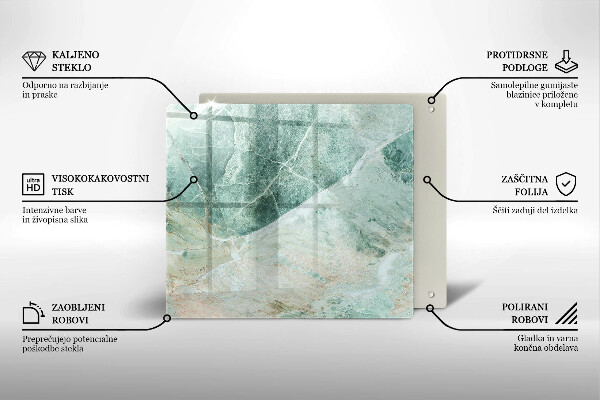 Skleněná krájecí deska Kamenná struktura