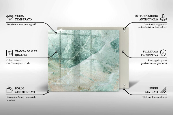 Skleněná krájecí deska Kamenná struktura